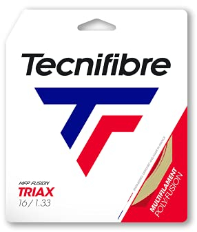 Tecnifibre Triax Tennissaite für Erwachsene, Unisex, Natur, 1,33/12 m