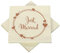 Hochzeitsservietten Just Married Geo Herzen creme/kupfer - 33 x 33 cm (20 Servietten)