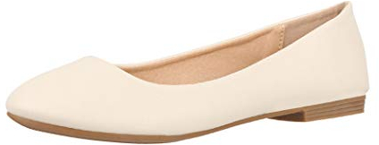 Elara Damen Ballerina Bequeme Slip Ons Flach Chunkyrayan Neu B3039H-BL Beige 38