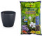 Lechuza Maceta, Classico Color + Flower Universal Premium Substrato, 10L, Marrón
