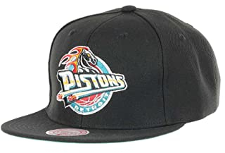 Mitchell & Ness Detroit Pistons NBA Conference Patch HWC Black Original Fit Snapback Cap - One-Size