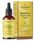 Vitamin C Tropfen mit OPC aus Traubenkernextrakt – 180 mg Vitamin C - Flüssig - gepuffertes Calcium-L-Ascorbat – Hohe Bioverfügbarkeit – Ohne Zusatzstoffe – Vorrat für 2 Monate (50 ml)