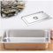 NJDQFA Rechteckig Buffet Speisenwärmer,Thermobehälter Für Speiseeis,Edelstahl Meal Prep Boxen Gastronormbehälter,1/1（53 * 32.5）,10cm0.8side