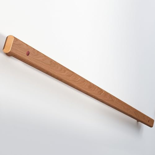 JNTFNE Holzhandlauf für Treppen Naturholz Geländer Handläufe Komplettset Treppengeländer Wandmontage Treppengeländer Anti-Rutsch-Treppengeländer für ältere Kinder Indoor (100 cm)