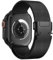 Bracelet maille milanaise compatible avec Apple Watch Ultra 2/Ultra 49mm 46mm 45mm 44mm SE SE2 Bracelet en acier inoxydable de rechange pour iWatch séries 10/9/8/7/6/5/4/3/2/1, Band Mesh Loop,Noir