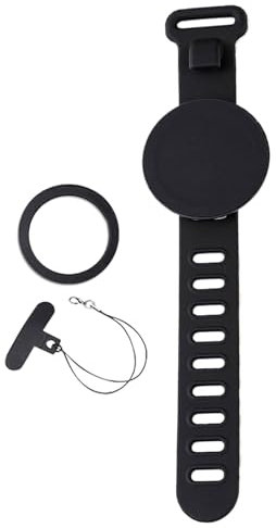 Porte-Poignet Amovible - Support de téléphone Portable magnétique - Support de téléphone au Poignet magnétique Rotatif, Support de téléphone de Brassard Sportif pour Adultes, Amis