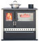 ALAZ GTM stufa a legna 15 kW – bianco avorio – forno permanente con funzione di cottura – stufa a legna per casa o cottage