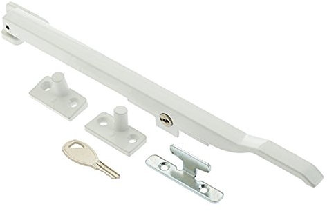 Modern Contemporary Design Lockable Casement Window Stay 10 250mm (White)