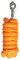 Führstrick mit Panikhaken für Pferd - Anbindestrick in verschiedenen stylischen Designs, Führleine, Anbindeseil Pony, Esel, Ziege (Orange)