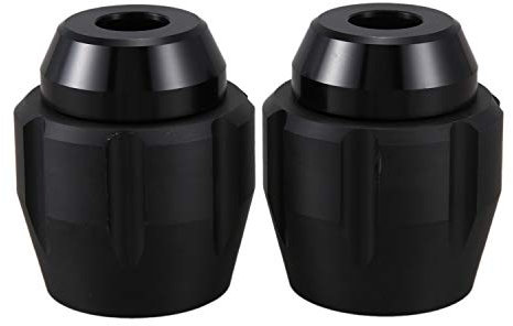 Griwiuiowe ASSE Anteriore Forcella Crash Sliders Protezione Ruota per NMAX 155 155 Aerox 155 Xmax 125 (Nero)