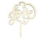 Oblique Unique® Torten Kuchen Topper Aufsatz - Love - Holz Dekoration für Hochzeit JGA Junggesellinnenabschied Deko