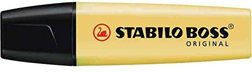Stabilo Boss Original Pastel Highlighters 2-5 mm Bevelled Tip Pack of 5 Pastel Yellowaa