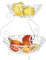 AmaCasa Shabby Etagere Weiß | Obstschale aus Metall für mehr Platz | Used Look | Der Obstkorb besteht aus einem Teil und besitzt zwei Etagen/Obstschalen | Maße: 26,5x26,5x29cm