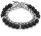 Generic Stein Armband,7 Chakra Vintage Onyx Stein Perlen Kette Aus Armband Energiebilanz Armreif Charm Schmuck Männer Frauen Freund