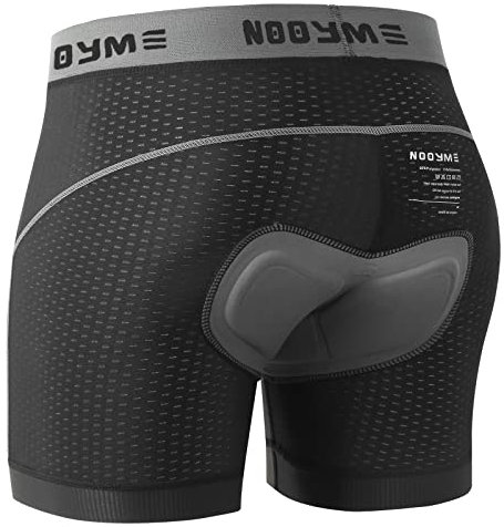 NOOYME Fahrradhose Herren Radunterhose Herren Schnelltrockende Radlerhose Herren mit Sitzpolster 4D Atmungsaktive Fahrradunterhose Herren Gepolstert Elastische Radhose Herren Leichte Radlerhose Herren
