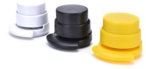 1/3Pcs Klammerloses Heftgerät, Büroklammer Ohne Klammern Tragbarer Nadelloser Hefter Umweltschutz für Büro Zuhause Studium Leicht Zu Tragen (4 Farben Zufällige)