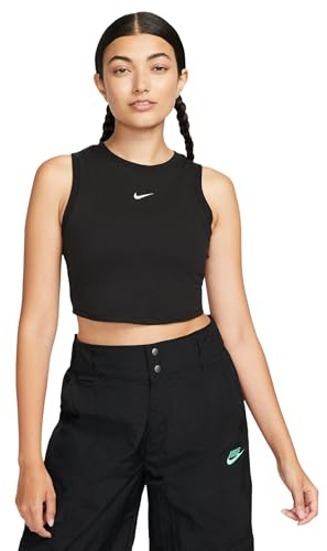 Nike Damen Sportswear Essentials Tank top, Black/Sail, XS