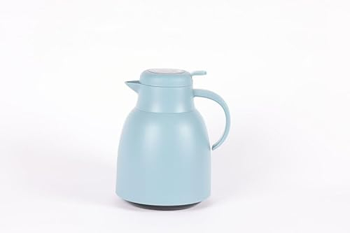 1.5 Litre Smart Vacuum Insulated Flask with LED Tempreature Display Sensor Leakproof Large Vacuum Jug for Hot Cold Drinks Double Insulated Vacuum Thermal Flask for Picnic Camping Office Home (Blue)