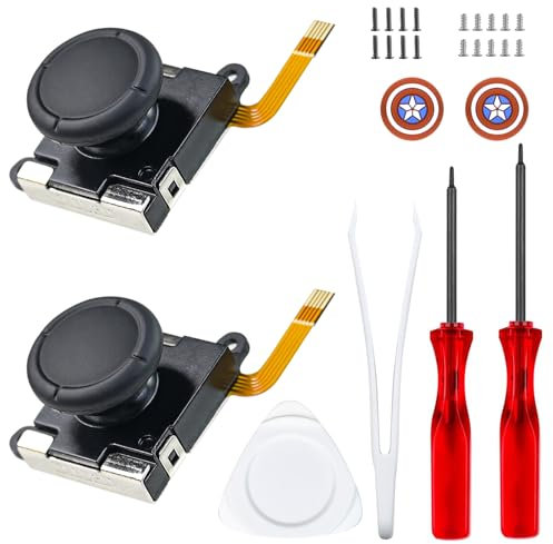 JZW-Shop Hall Joystick - Kit di ricambio per switch NS Switch, Hall Joystick compatibile con NS Switch/Switch OLED/Switch Lite, Switch Joy Con kit di strumenti di riparazione