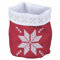 Villa d'Este Home Tivoli XMas - Cesta de pan roja con diseño de estrella de Navidad