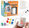Goldentime Paint Your Own Mug Kit for Adults & Kids - Ceramic Painting Kit - White Mug with Gift Box - Valentine, Mother's Day, Father's Day Gifts - Non-Toxic, Hand Wash Only