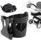 Porte-gobelet pour poussette avec support de téléphone - Porte-gobelet pour vélo, porte-gobelet universel 2 en 1 pour poussettes, fauteuils roulants, vélos, déambulateurs, trottinettes, cadeaux pour l
