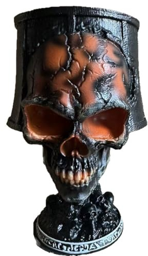 Tischlampe – Ästhetische Schreibtischlampe | Lampe Schädel aus Lavastein, Figuren aus Harz von mythischen Monstern, leuchtende Dekoration für Küche, Weihnachten, Wohnzimmer, Haus, Büro