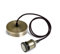 SHINY STAR Vintage Pendant Light Fitting Modern Retro Industrial Style E27 Lamp Holder Antique Brass