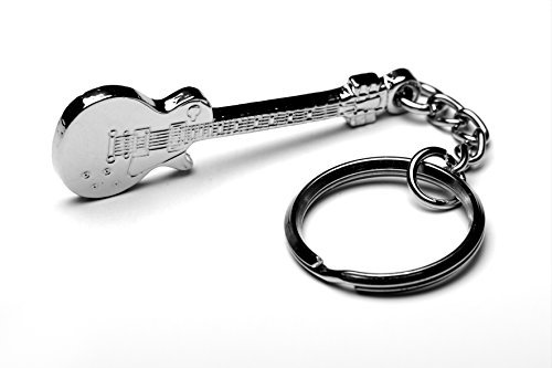Gifticuffs Les Paul Guitar Keyring Silver