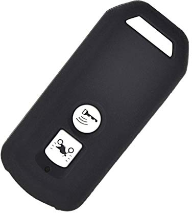 Happyit Silikon Autoschlüssel Cover Fällen für Honda PCX 150 Hybrid X-ADV SH125 Scoopy SH300 Forza 125 300 Motor Scooter 2 Tasten (Schwarz)