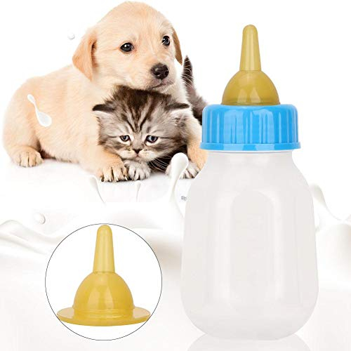 Aufzuchtflasche 120ml Haustier Milchflasche Katzen Pflegeflasche Neugeborene Pet Kleine Hunde Welpen Katze Milch Fläschchen mit Ersatznippeln