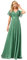 Ever-Pretty Women's Double V-Neck Short Flutter Sleeves Empire Waist Elegant Chiffon Long Bridesmaid Dresses Green Blue 12UK