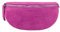 Made in Italy OBC Damen Leder Tasche Gürteltasche Crossbody Hüfttasche Bauchtasche Hüfttasche Umhängetasche Cross-Over Bodybag Schultertasche Handytasche Geldtasche (Pink (Wildleder))