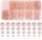 TOAOB 1000pcs Pink Crystal Glass Beads 2mm 4mm 6mm 8mm10mm Faceted Spacer Beads for Jewelry Making DIY Craft Project Decorations Bracelet Making Kit