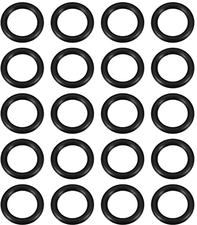 Rebower Nitrile Gummi O-Ringe Buna-N O-Ringe [für Zapfhahn Wasser Schlauch Filter Pumpe Luft Rohrleitung Gas Anschlusss] - 22x15 x 3.5mm / 70A / Schwarz / 20Stk