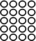 Rebower Nitrile Gummi O-Ringe Buna-N O-Ringe [für Zapfhahn Wasser Schlauch Filter Pumpe Luft Rohrleitung Gas Anschlusss] - 22x15 x 3.5mm / 70A / Schwarz / 20Stk