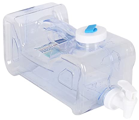 TIENDA EURASIA - Dispensador de Agua y Bebidas para la Nevera - Dosificador de Grifo - Capacidad para 3,8 litros - 15 x 33 x 13 cm - Ideal para Mantener el Agua Fresquita (3,8 Litros)