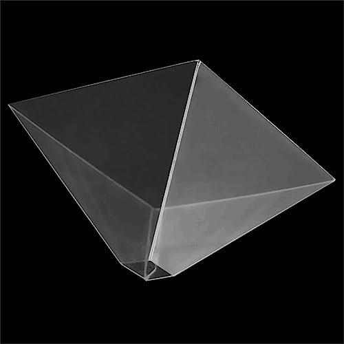 Lampada ologramma a piramide per proiettore, pellicola ologramma, proiettore a piramide, display olografico, proiettore per ogni smartphone
