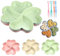 Yhjxly 4 Piezas Bandeja para Aperitivos con 4 Compartimentos,Bandeja Aperitivos,Plato de Snacks, Plato de Snacks Plastico Reutilizables para Almacenar Nueces, Frutas Secas, Frutas, Dulces