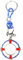 osters muschel-sammler-shop maritime Schlüsselanhänger - verschiedene Motive - Silberfarben - bester Qualität - tolles Geschenk für alle Fans des Nordens und der Inseln/Seegler (Rettungsring blau)
