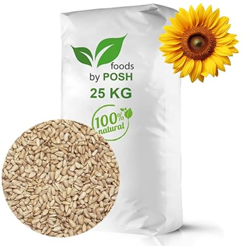 25 kg de graines de tournesol pelées | Nourriture pour oiseaux sauvages | Nourriture pour oiseaux sauvages toute l'année | Été et hiver