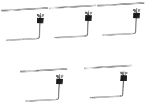 Toyvian 5juegos Soporte De Platillo Extensible De Batería Abrazadera De Alta Resistencia Para Platillos Brazo De Extensión Para Batería Accesorio Multifuncional