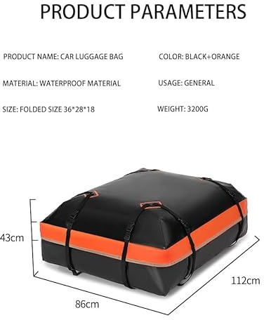 zhaoyaoni Auto Dachbox Für BMW X1 F48 2016 2017 2018 2019 2020 2021,Faltbare Dachkoffer Aufbewahrungsbox Wasserdicht Dachtasche,15cubic feet