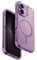 UNIQ Combat Phone Case Kompatibel mit Hybrid iPhone 16 (2024) 6.1, MAGCLICK Charging (Grape Pink)