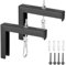 MOROBOR Universal Projector Screen Wall Mounted, 1 Set L-Bracket Style Projector Curtain Holder Universal Projector Screen Hooks for Hanging Home Projector Movie Screen