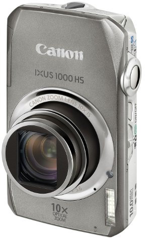 Canon IXUS 1000 HS Digital Camera (High Sensitivity 10 Megapixel, 10x Zoom, 3.0 inch LCD Screen) - Silver (Renewed)