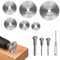 Mini Circular Rotary Saw Blades Set - 6 Steel Cutting Discs, 3 Rods & 1 Flat Head Screwdriver for Dremel Rotary Tool, Ideal for Wood, Metal, Plastic Cutting - Perfect for DIY & Professional Use