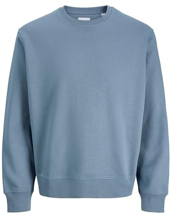 JACK & JONES Male Sweatshirt Einfarbig Sweatshirt | Relaxed Fit, Einfarbig, Langarm, Casual, Bei max. 40°C waschen