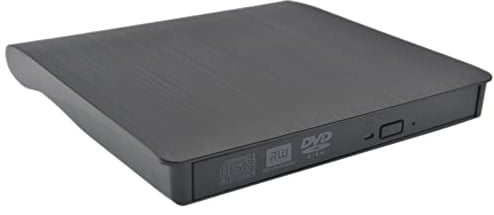 Gipow External CD Drive USB 3.0 Portable Slim External DVD Drive, External DVD CD Drive & CD DVD +/-RW Writer/Rewriter/Player High Speed Data Transfer (black)