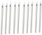 10PCS Silber Sicherheit Ohr Stahl Body Nase Lippe Nabel Piercing Nadel Pierce Werkzeug Tattoo Beauty Kit mit individuellen Paket mit
